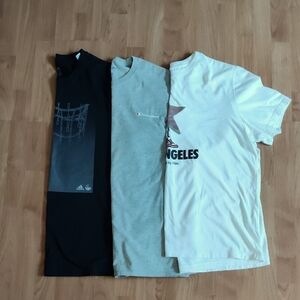 3 X-Large t-shirts (Black, Gray, White) (Adidas, Champion, Jordan)